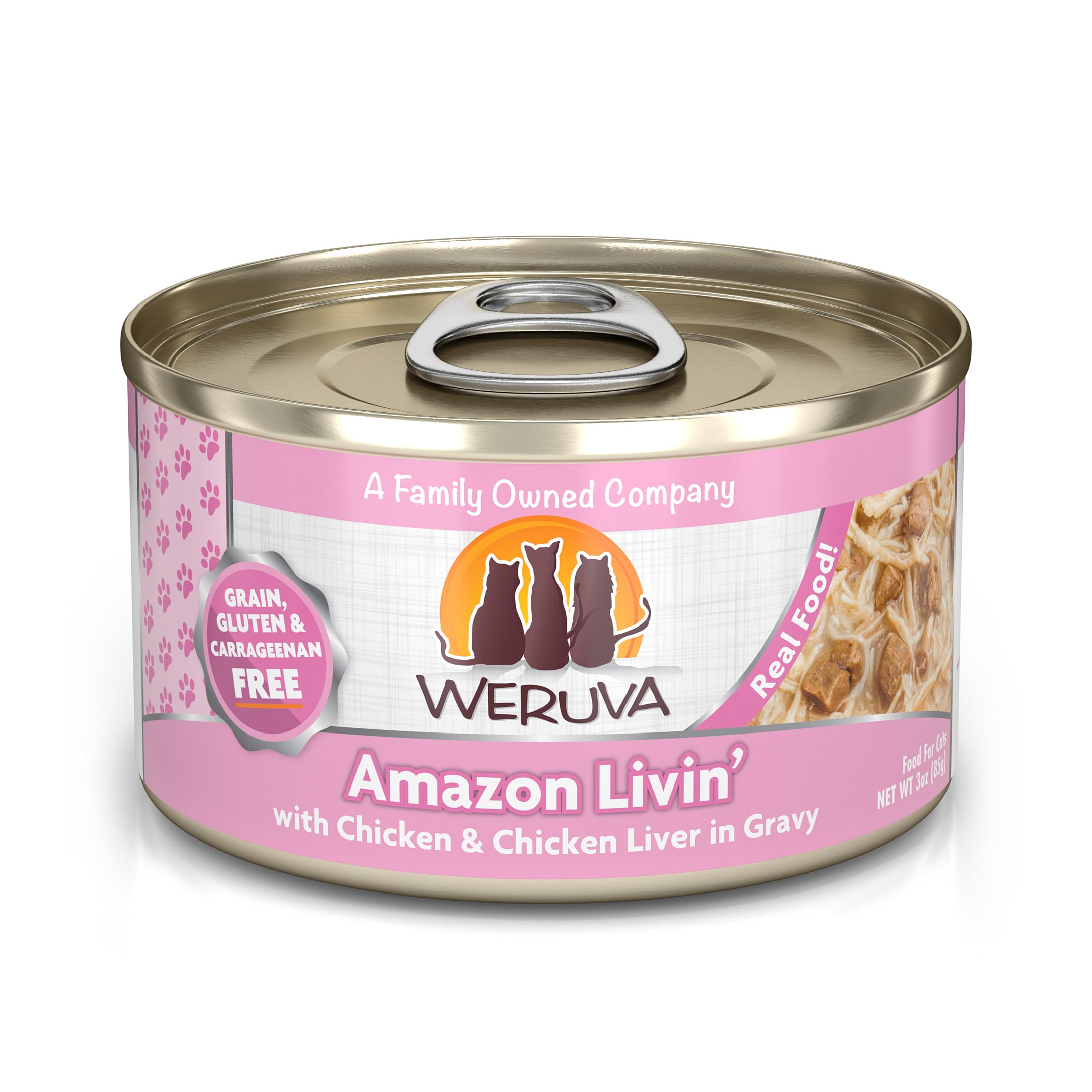 Weruva Alimento clásico para gatos, paquete de 24 latas, opción conveniente.