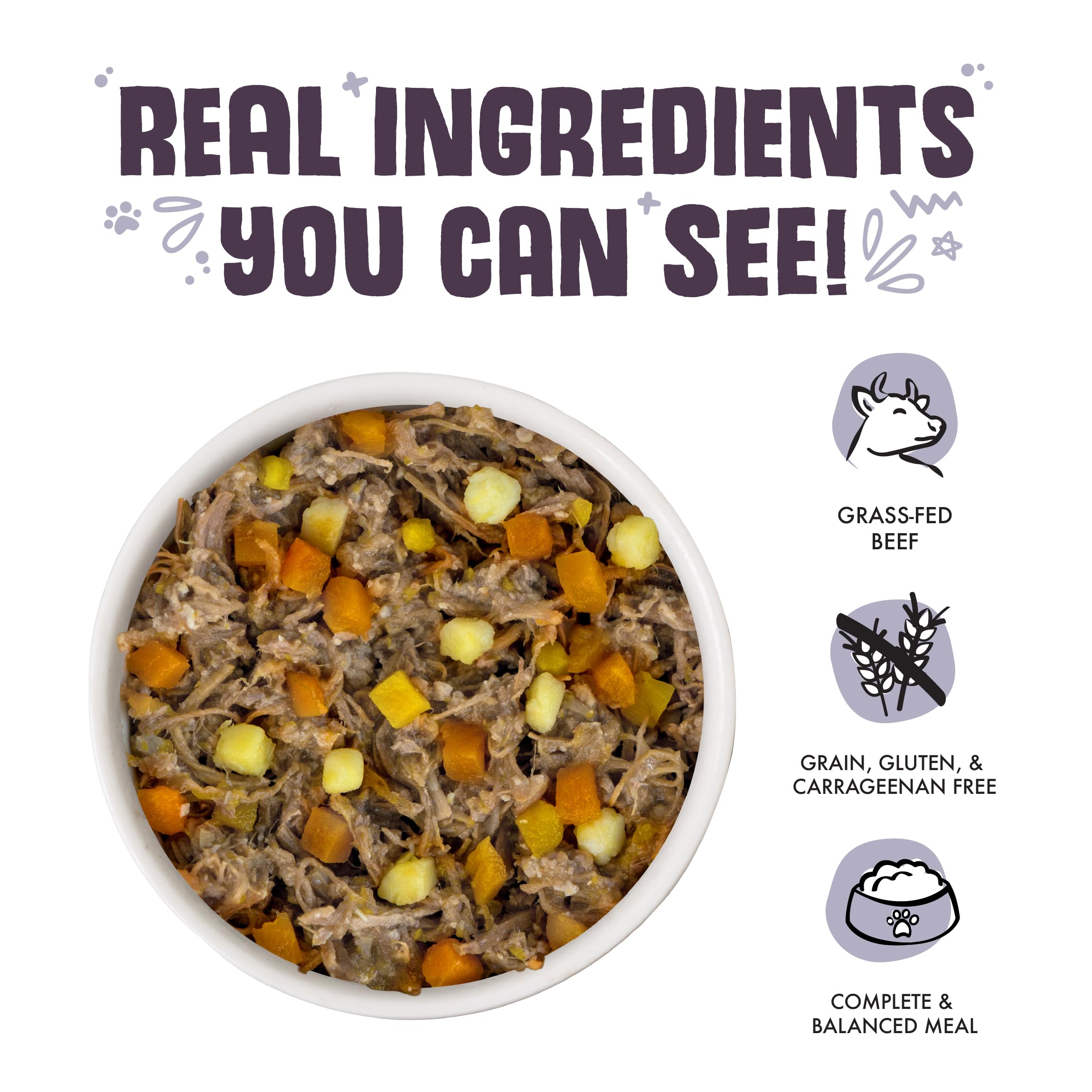 Weruva Classic Dog Food con boniato y calabaza, fibra natural para la digestión.