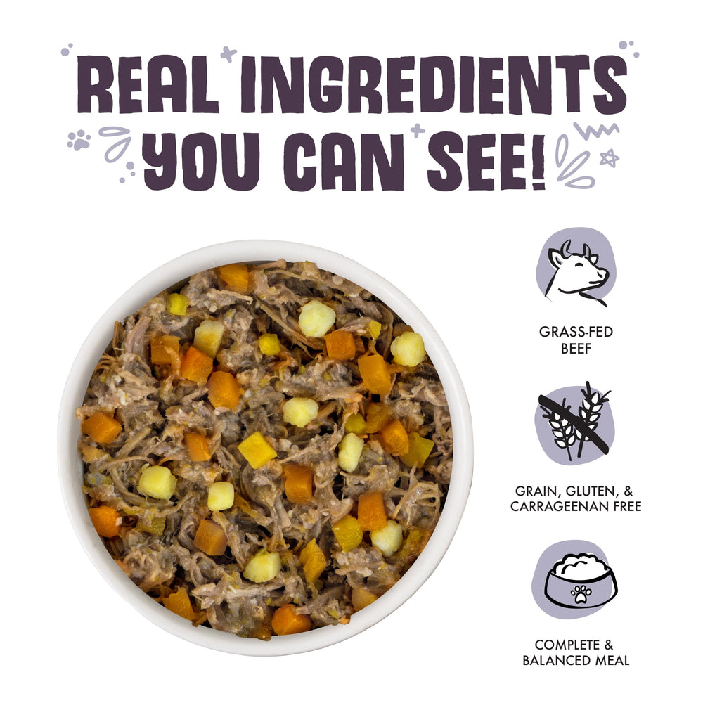 Weruva Classic Dog Food con boniato y calabaza, fibra natural para la digestión.