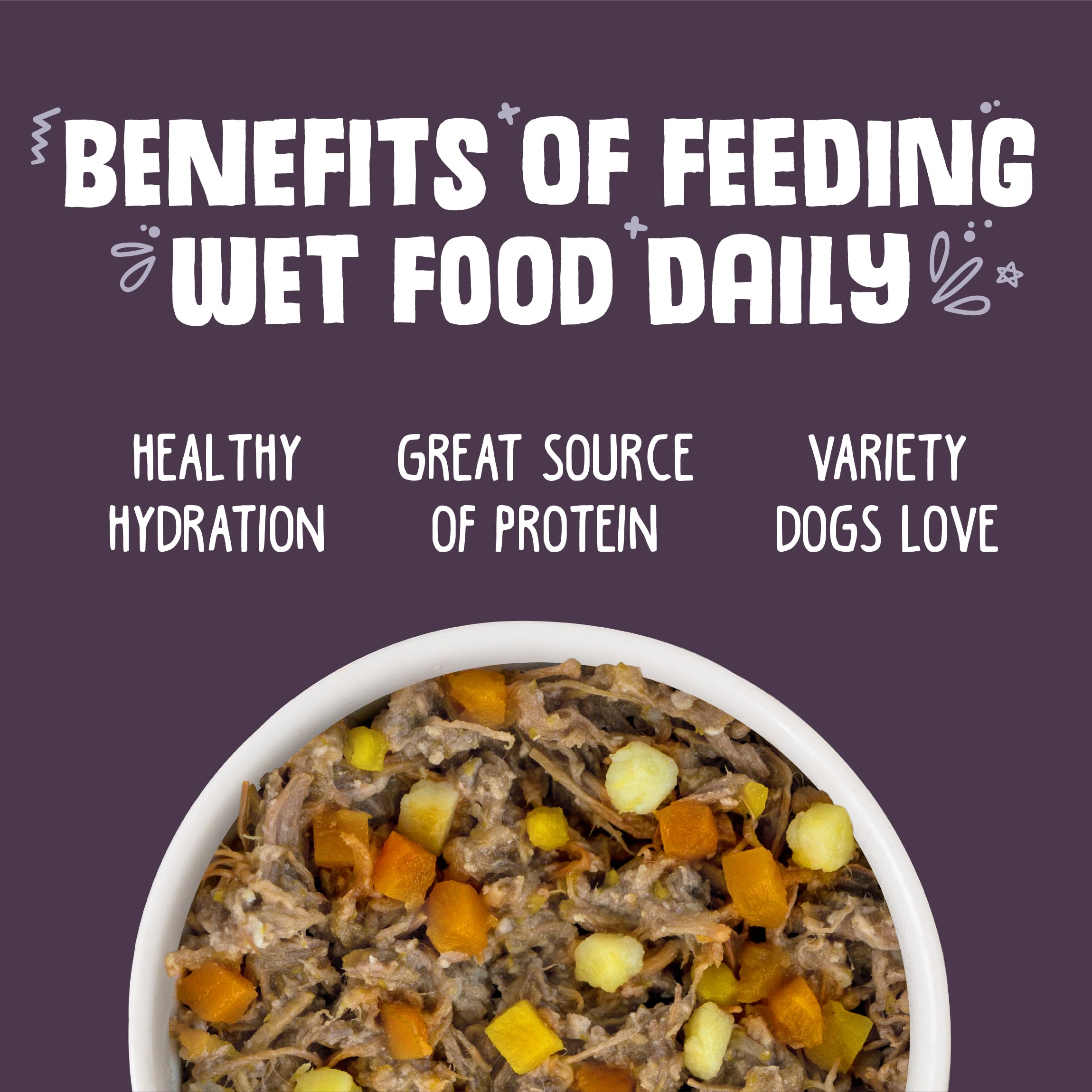 Weruva Classic Dog Food con salsa jugosa, listo para servir a tu perro.