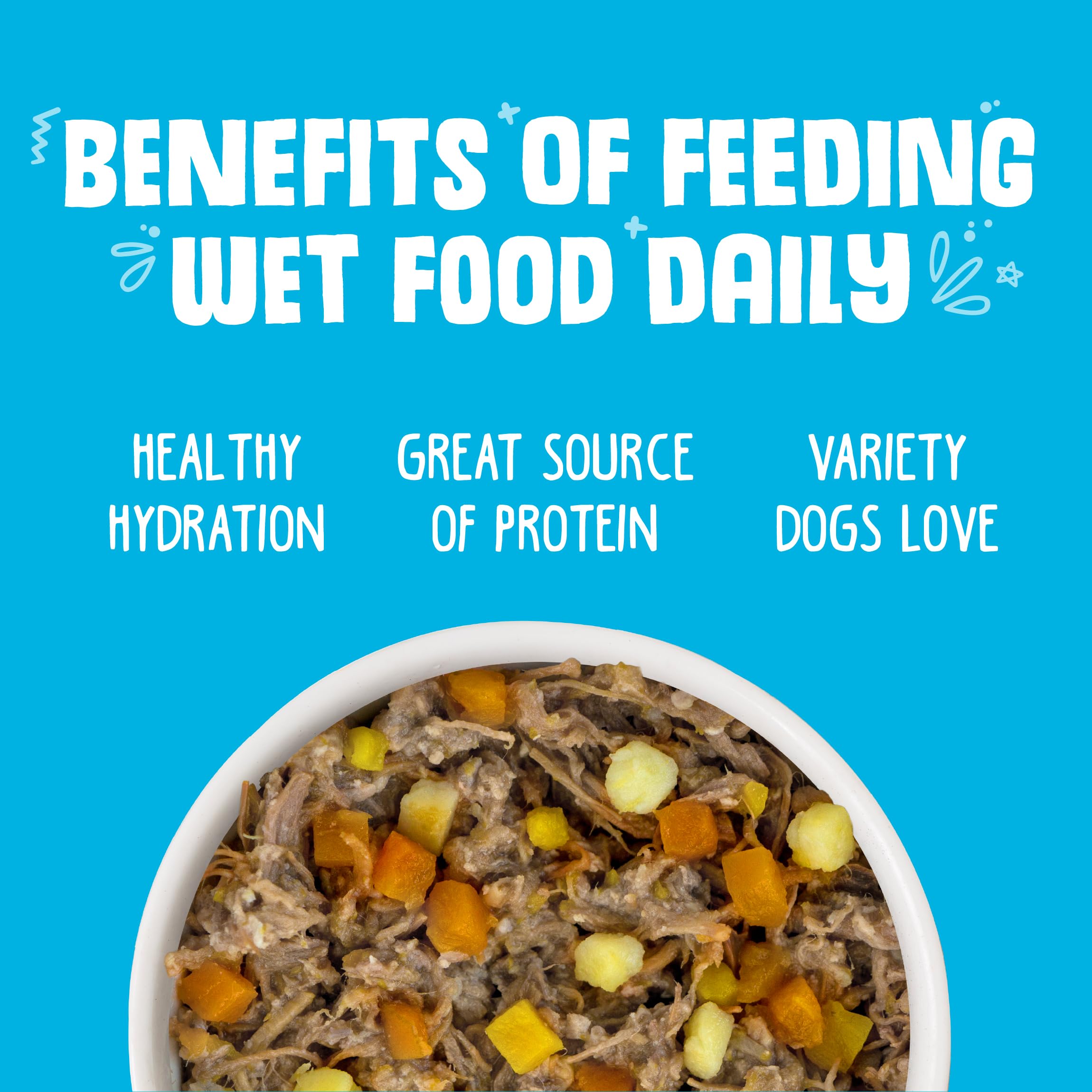 Etiqueta Weruva sin grano y sin gluten para perros sensibles.