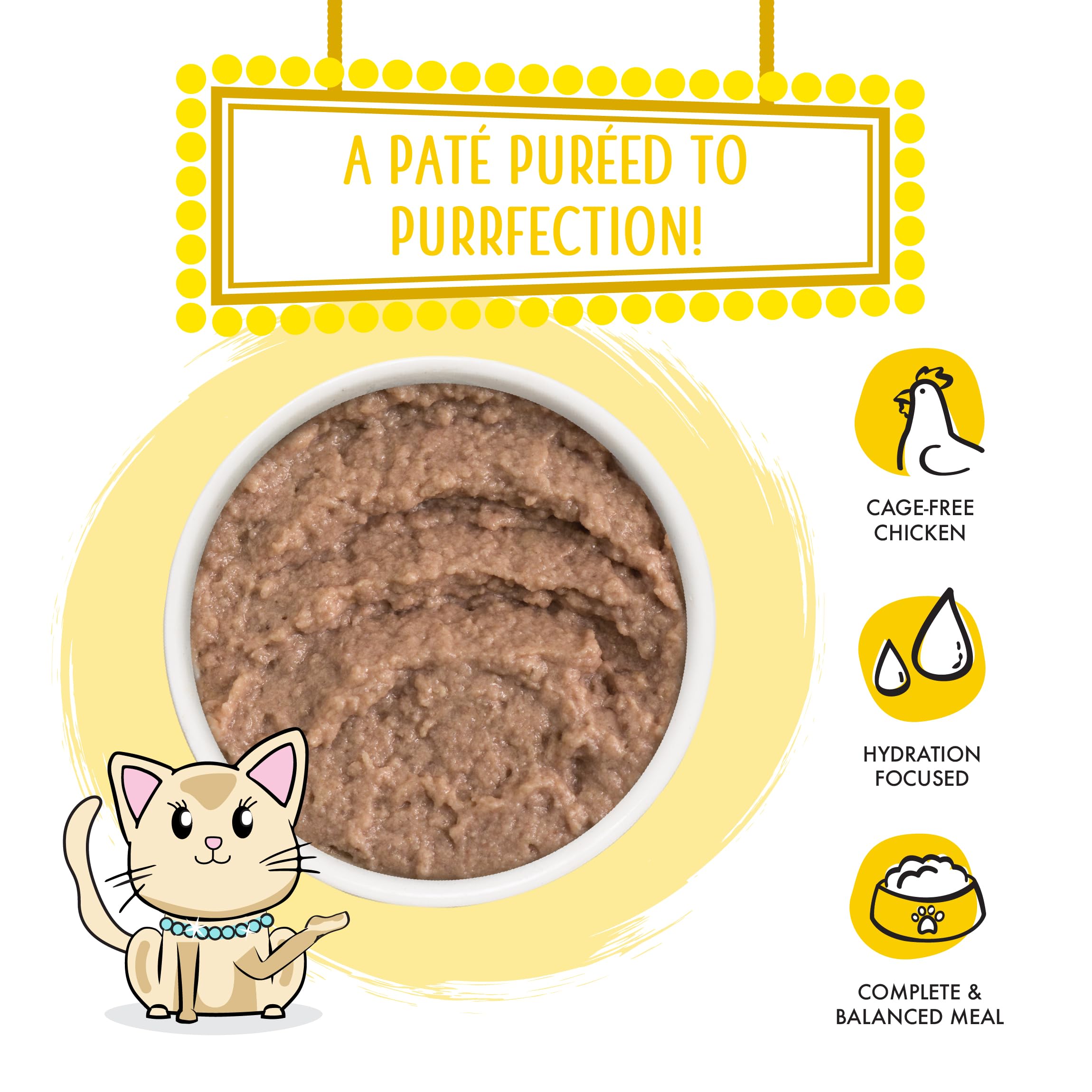 Weruva Classic Cat Paté sin granos, opción gluten free para gatos sensibles.