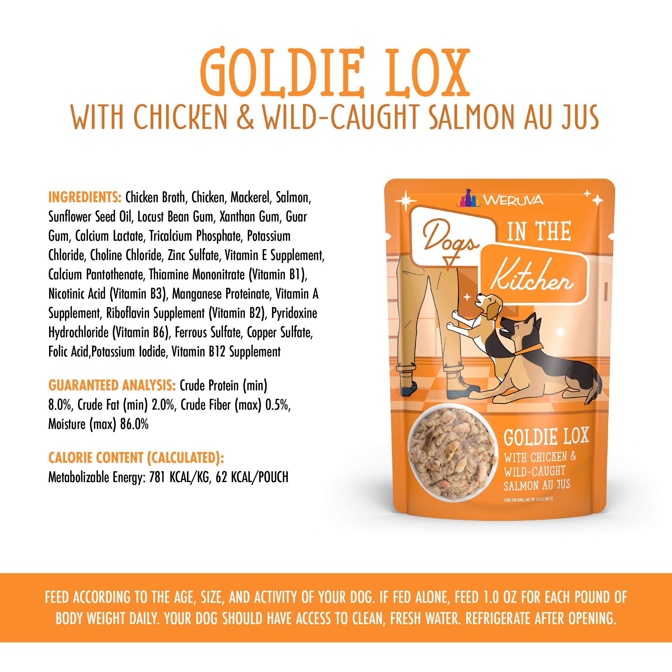Goldie Lox sin colorantes artificiales, alimento natural para el día a día