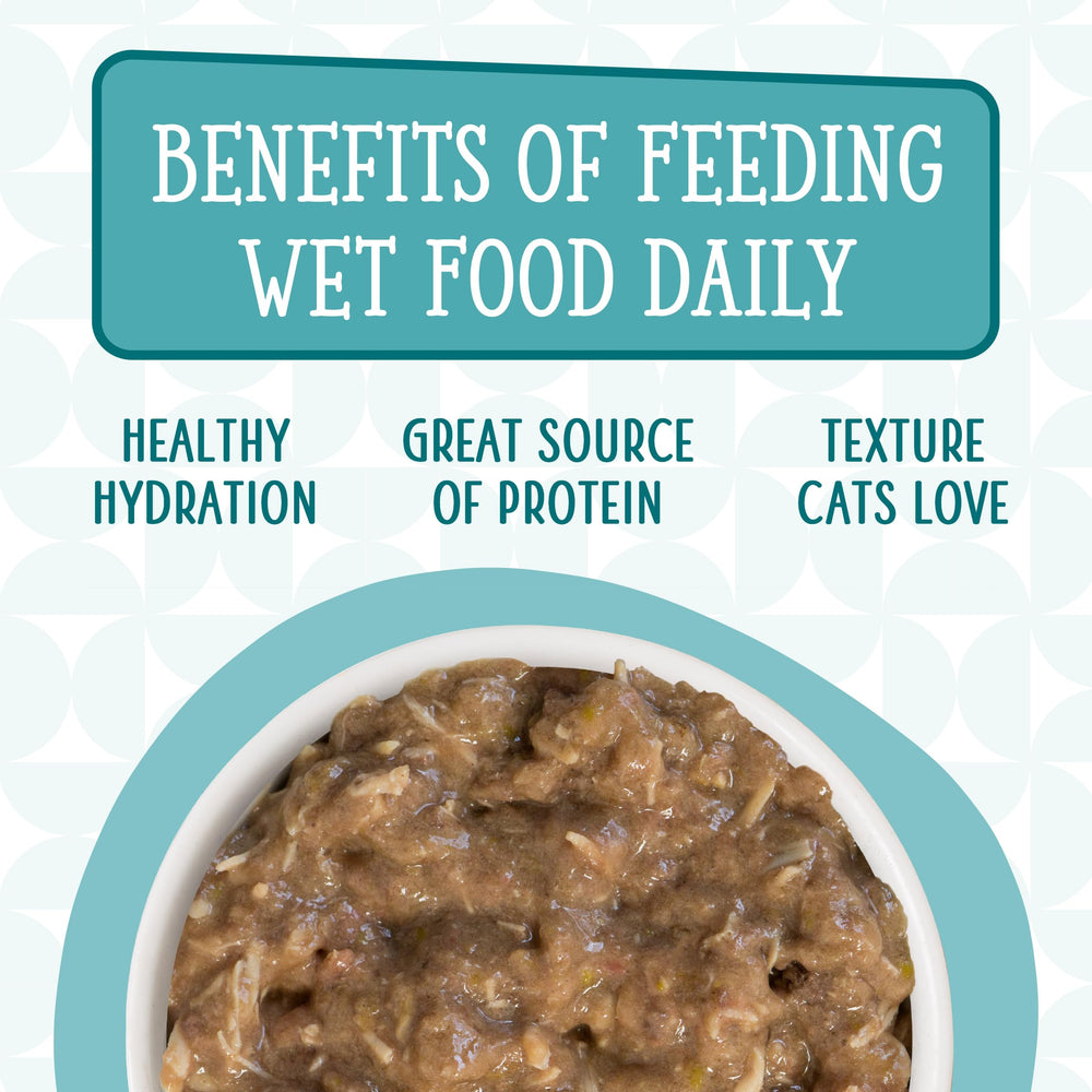 Weruva Gatos en la Cocina, porción de cena para gato, lata 3.2oz