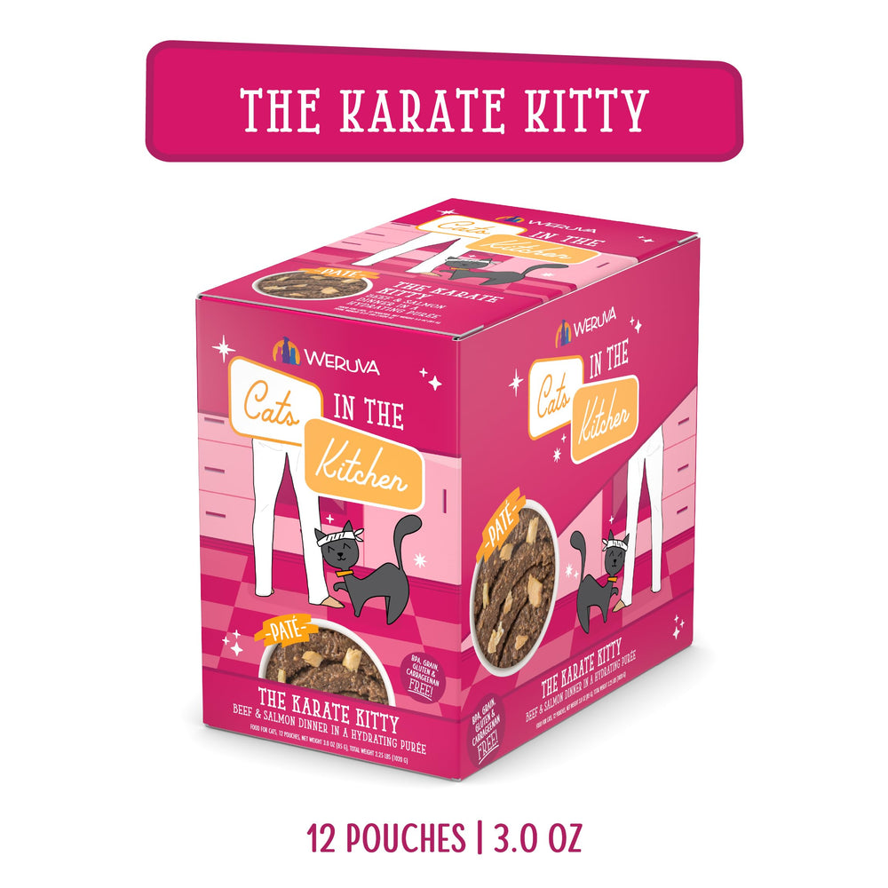 Weruva Karate Kitty Paté con atún real, sabor atractivo para felinos.