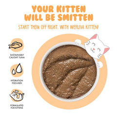 Ingredientes principales de Weruva Kitten con atún y salmón