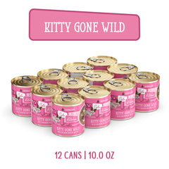 Kitty Gone Wild con caldo suave en formato au jus para servir.