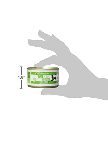 Weruva Lamb Burger-ini con atún y cordero, fuente de proteínas premium.