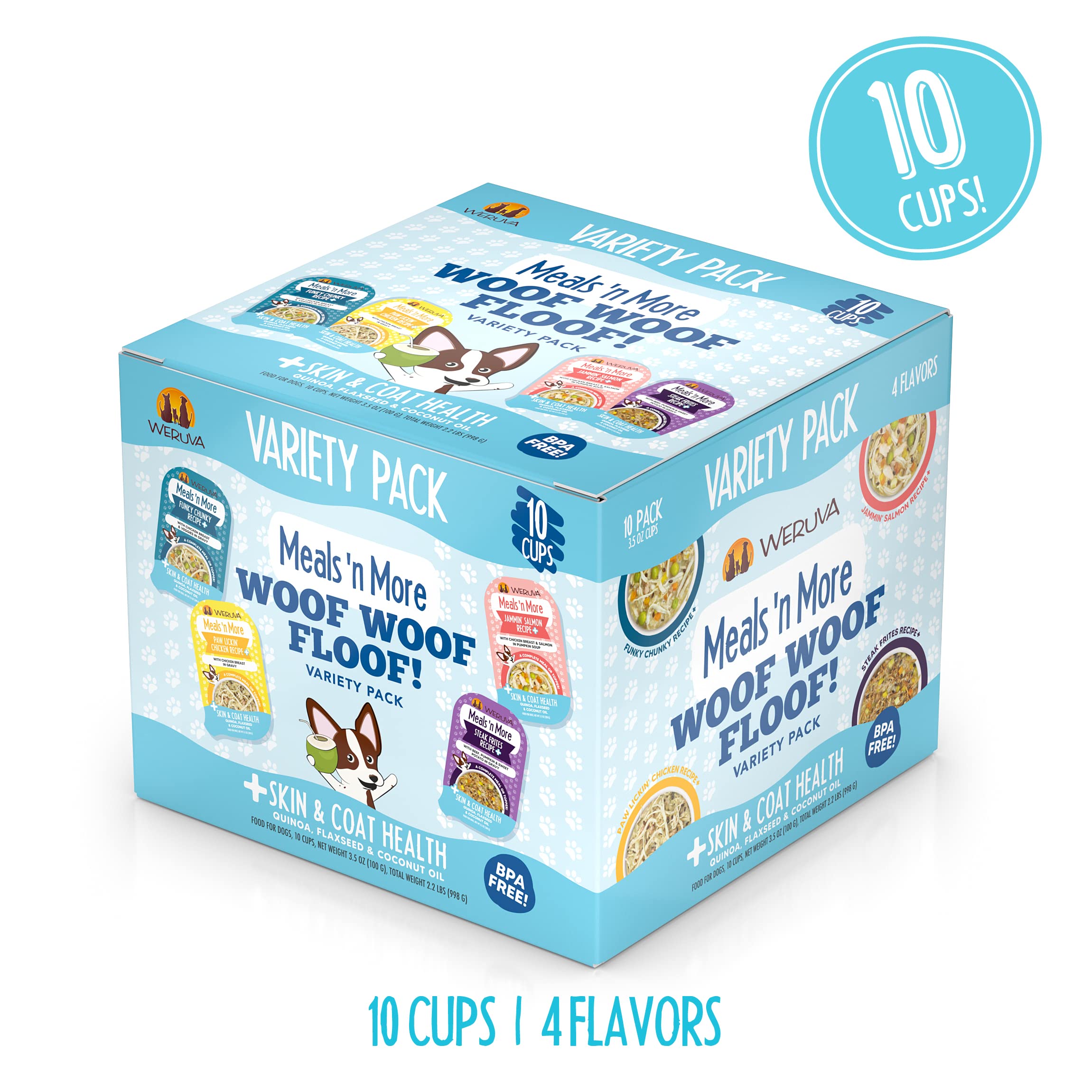 Weruva en taza 3.5oz, pollo sabroso para hidratar y variar la dieta.