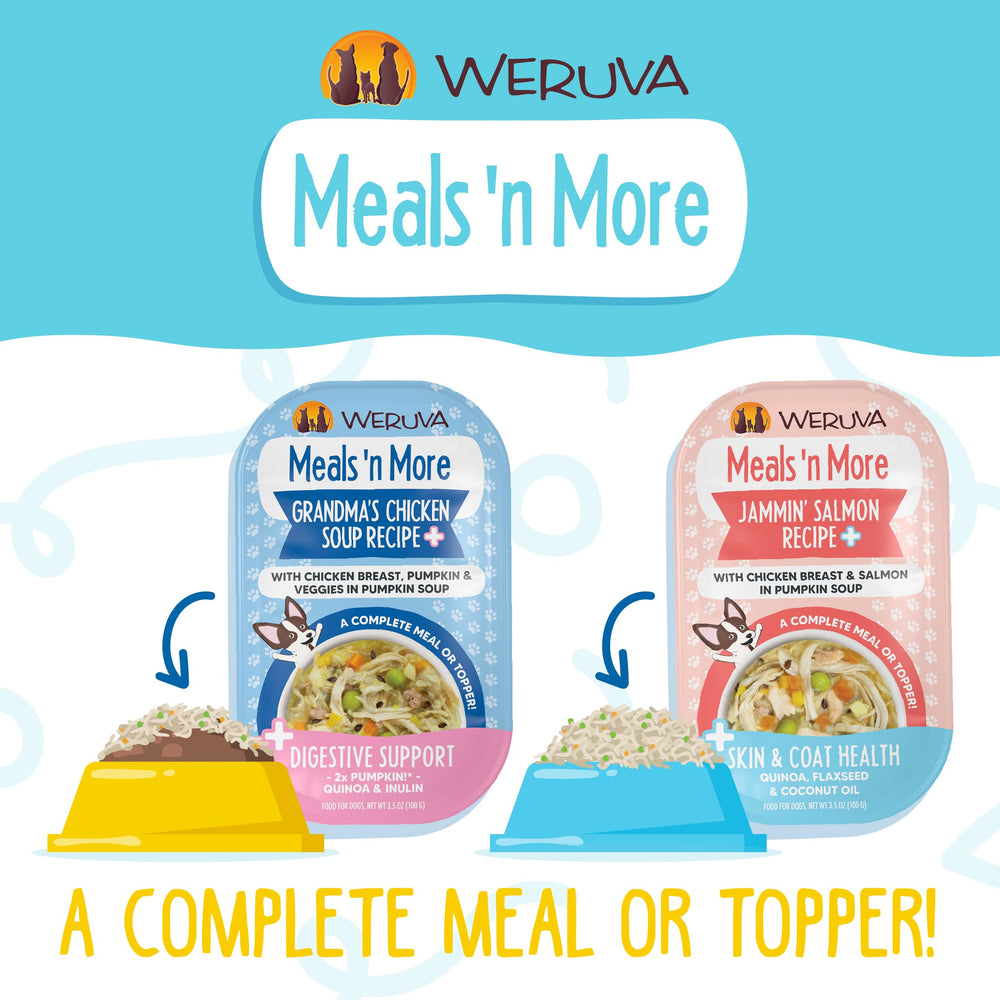 Weruva Meals 'n More Steak Frites Dinner, apto para perros adultos