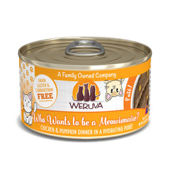 Weruva meowionaire lata 3oz con pollo y calabaza en pate cremoso para gatos