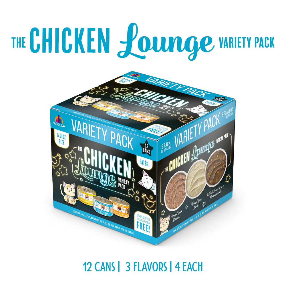 Paté de Pollo Weruva, lata 3 oz, ideal para la dieta diaria