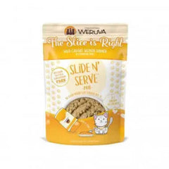 Weruva puré de salmon salvaje en bolsa deslizante, fácil de servir para gatos.