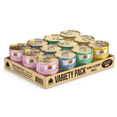 Weruva Paw Lickin' Pals, lata 3oz, pollo blanco sin piel, sabor suave para gatos activos.