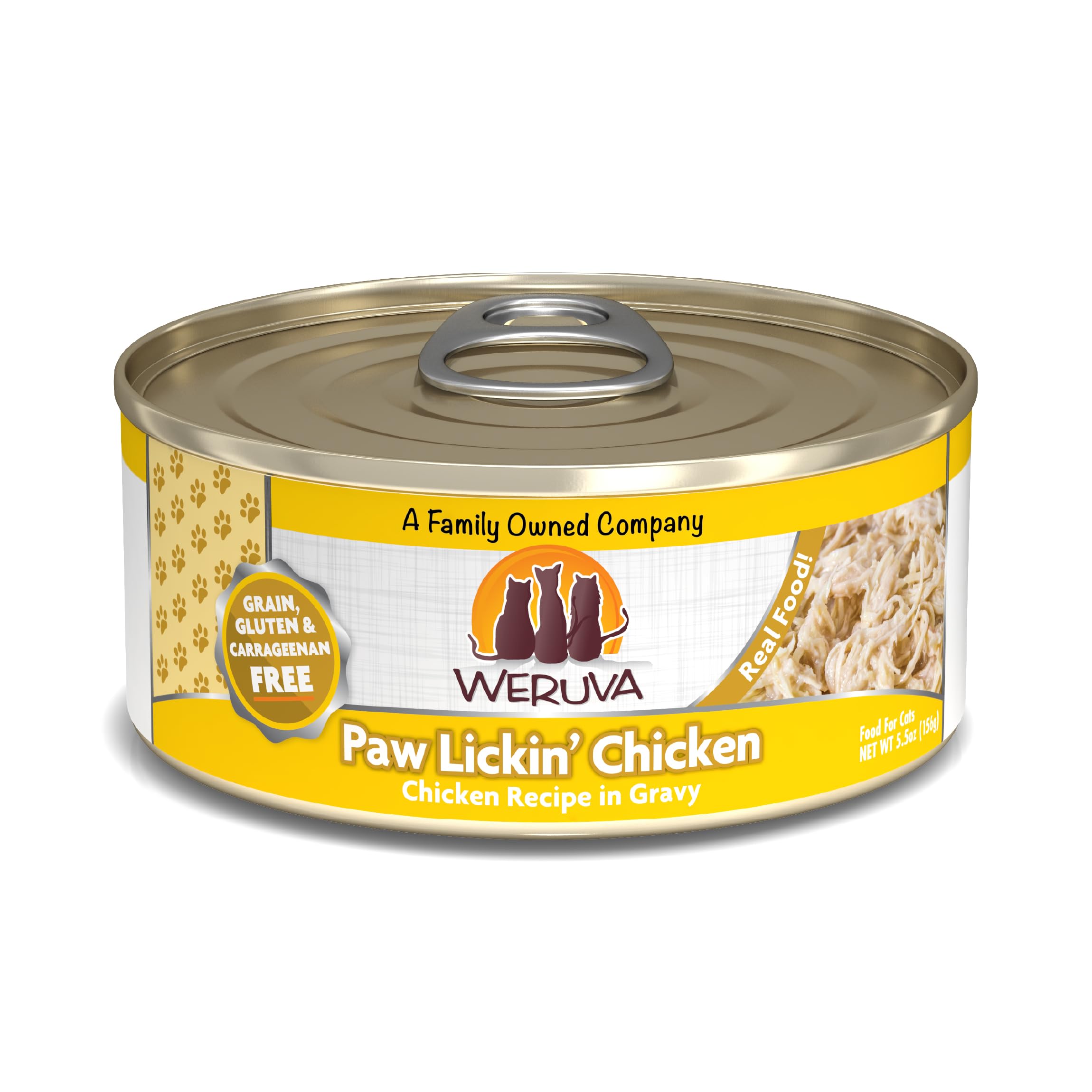 Weruva pechuga-pollo en salsa, lata 5,5oz, opción sabrosa para gatos