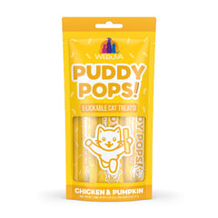 Weruva Puddy Pops en tubo de 0,5 oz con pack de 5 para gatos.