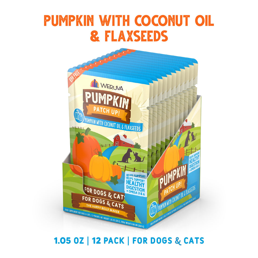 Weruva Pumpkin Patch Up! Aceite de coco para piel sana y pelaje suave.