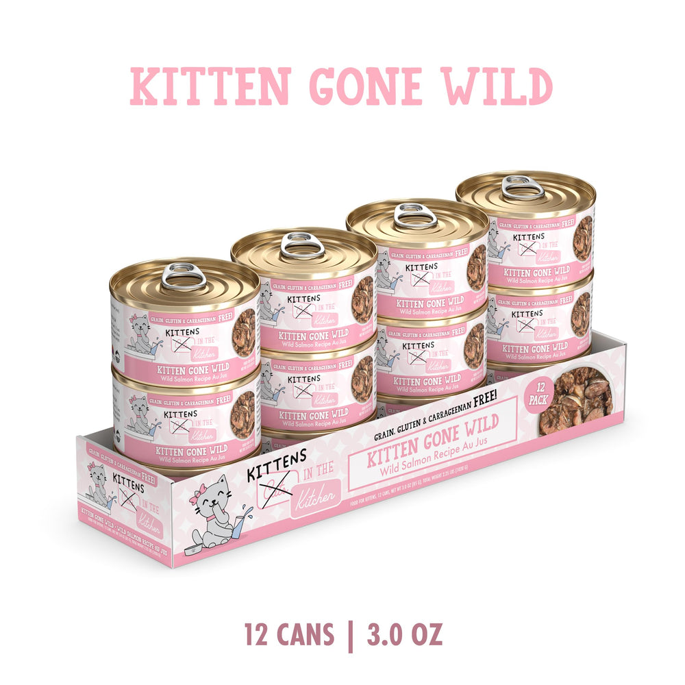 Weruva Salmón y Atún, lata 3oz para gatitos, opción sabrosa.