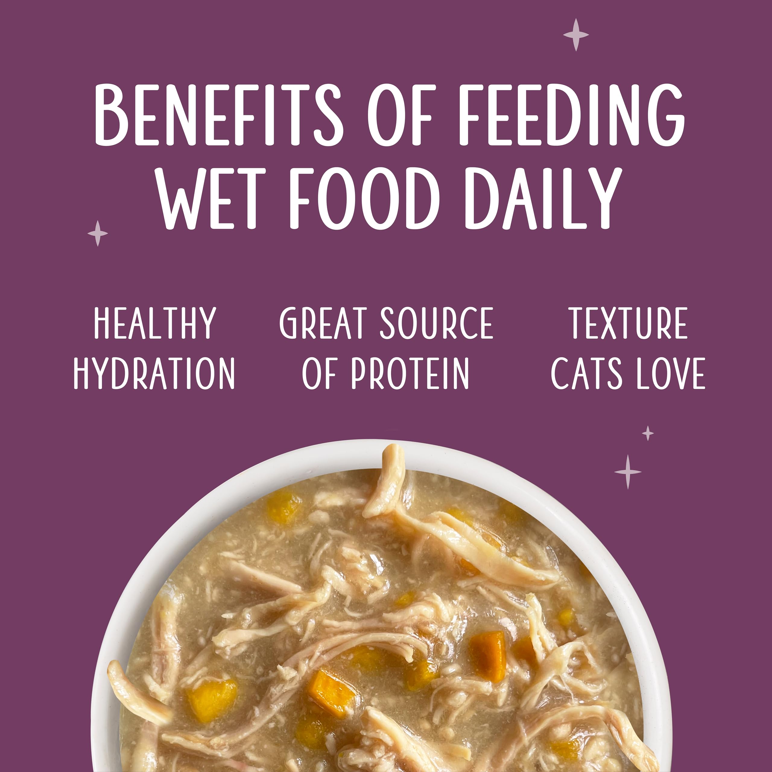 Weruva Senior Cat Food sin granos ni gluten, opción natural para gatos.