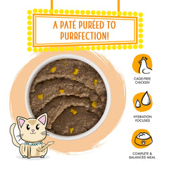 Etiqueta Weruva sin cereales, gluten ni carragenina para gatos