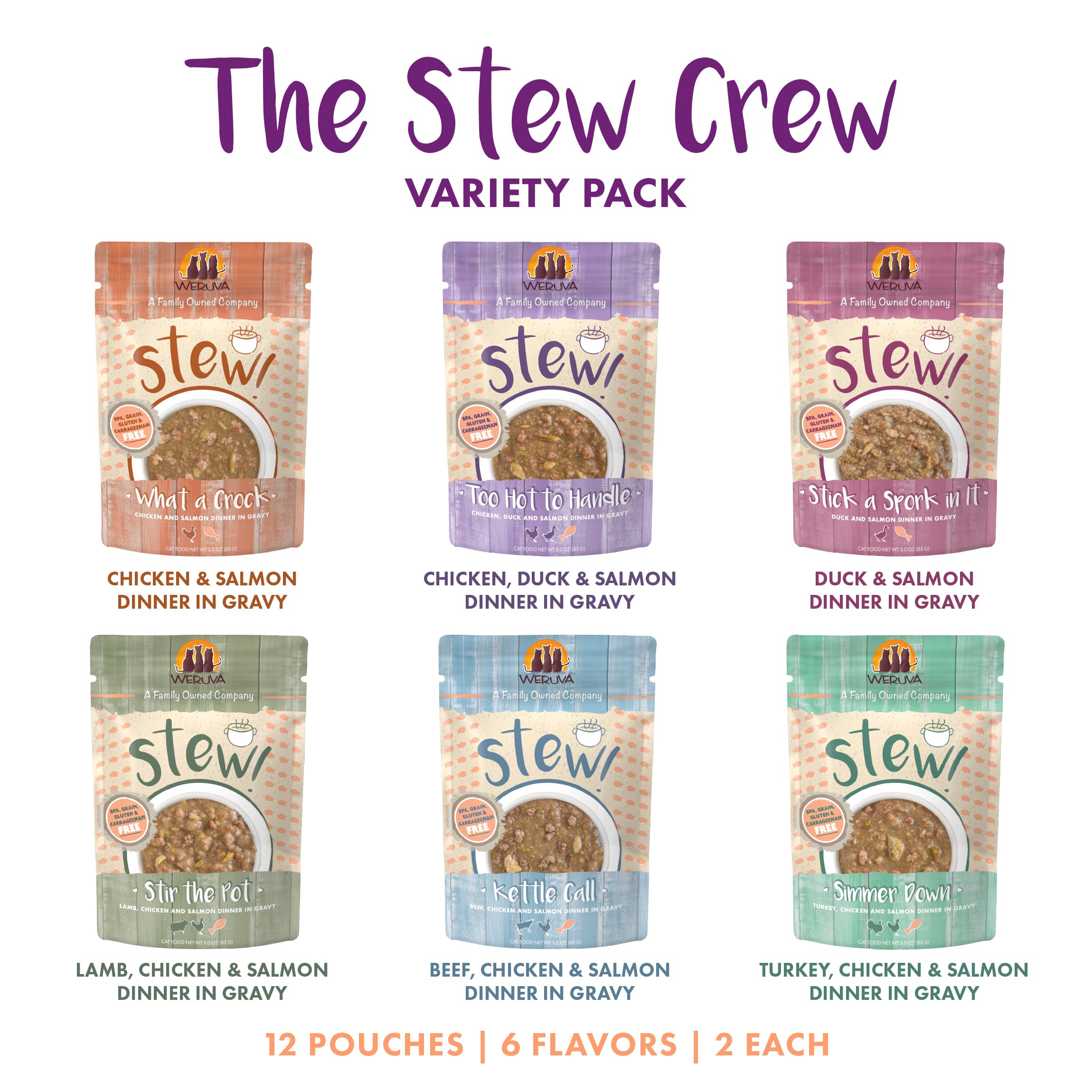 Discover Stew Crew variedad seis recetas con salmón para gatos