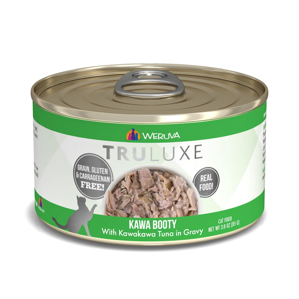 Weruva TruLuxe Kawa Booty en salsa: porciones fáciles para cada comida.