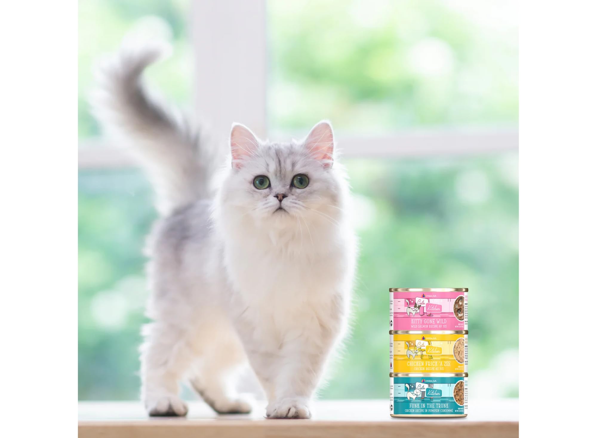 Weruva Variedad sin Granos, diez sabores en lata de 3,2 onzas para gatos.
