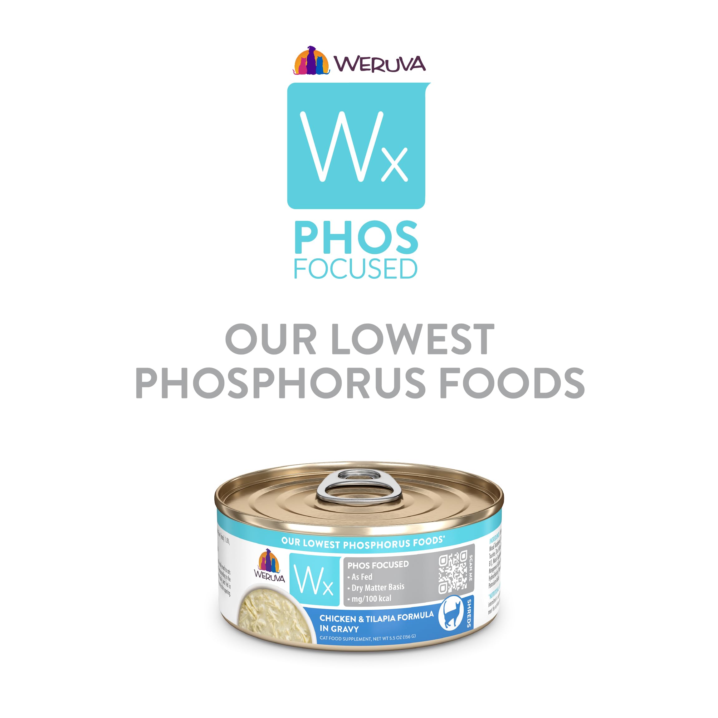 Weruva Wx Phos Focused: ingredientes naturales para gatos