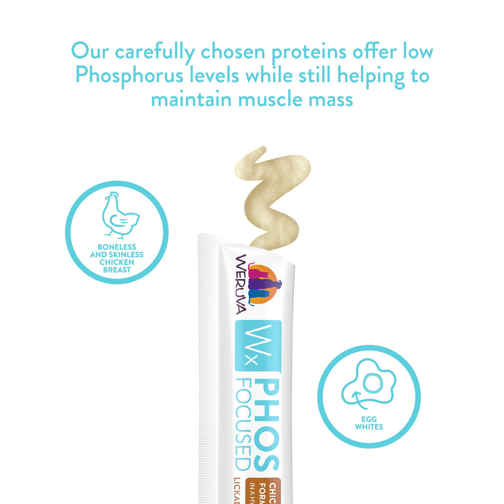 Weruva Wx Phos Focused, ingredientes clave: pollo sin piel.