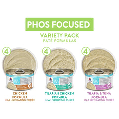 Weruva Wx Phos Focused Paté: 3oz, hidratación gracias a proteínas sin hueso