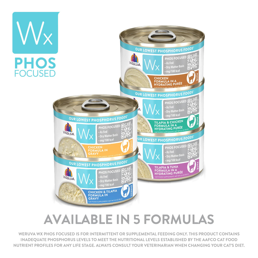Weruva Wx Phos Focused Puré Hidratante, hidratación natural en cada bocado.