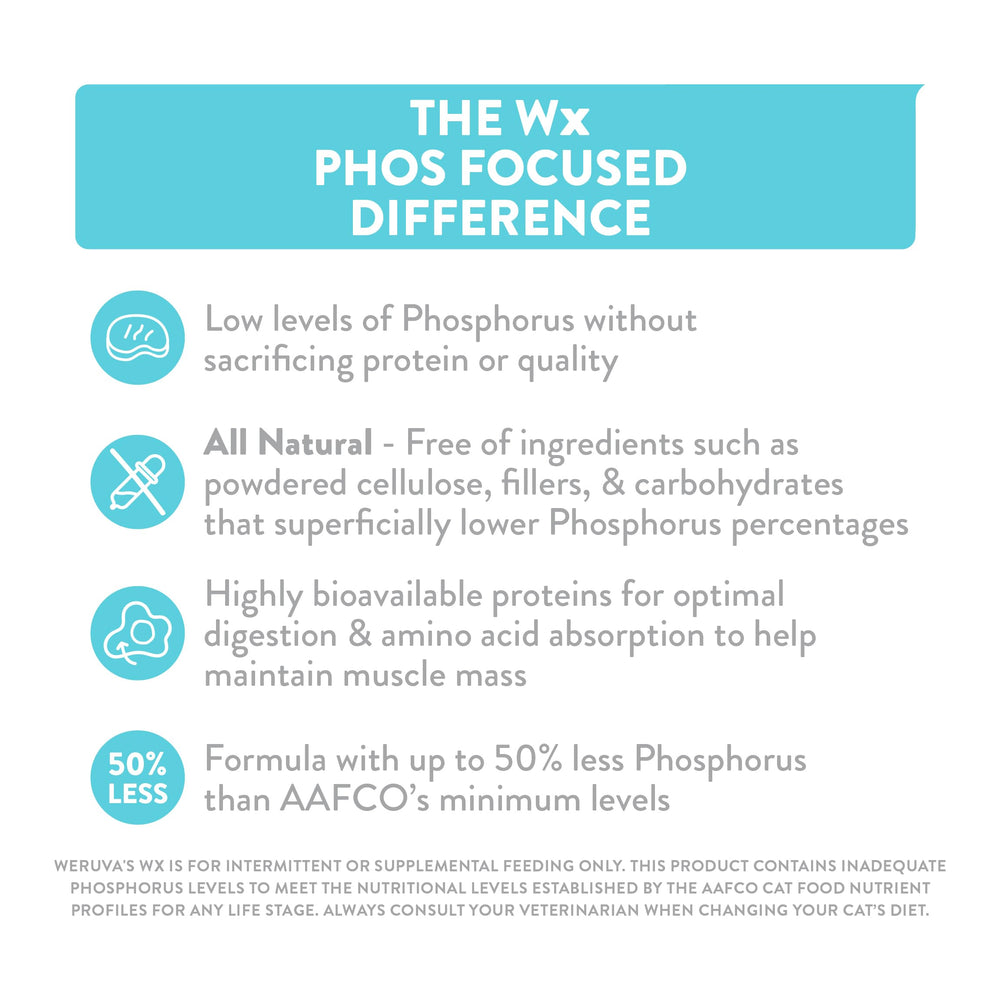 Weruva Wx Phos Focused, sin granos ni rellenos.