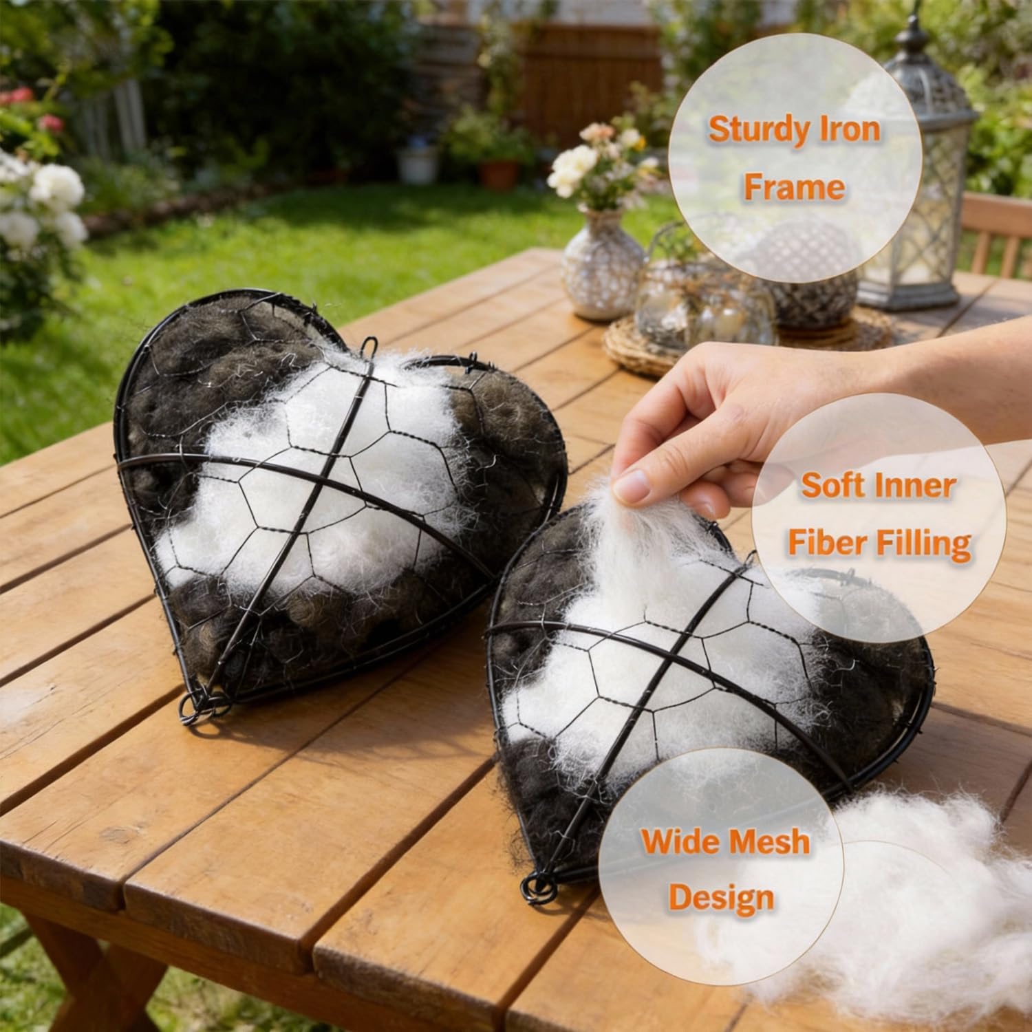 WesGen bolsas de materiales naturales para nido, opción suave para aves silvestres.