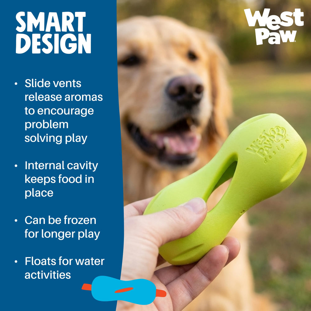 West Paw Qwizl, flota-en-agua, ideal para juegos acuáticos.