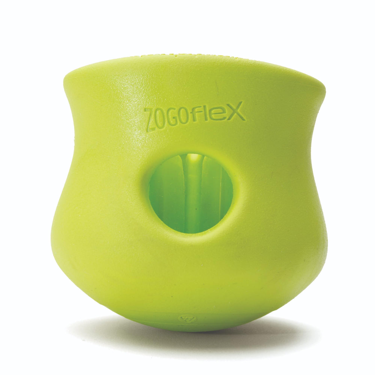 West Paw Toppl, juguete dispensador de premios, estimula la mente del perro para juegos prolongados