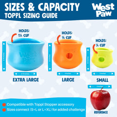 West Paw Toppl, apto para lavavajillas, limpieza rápida