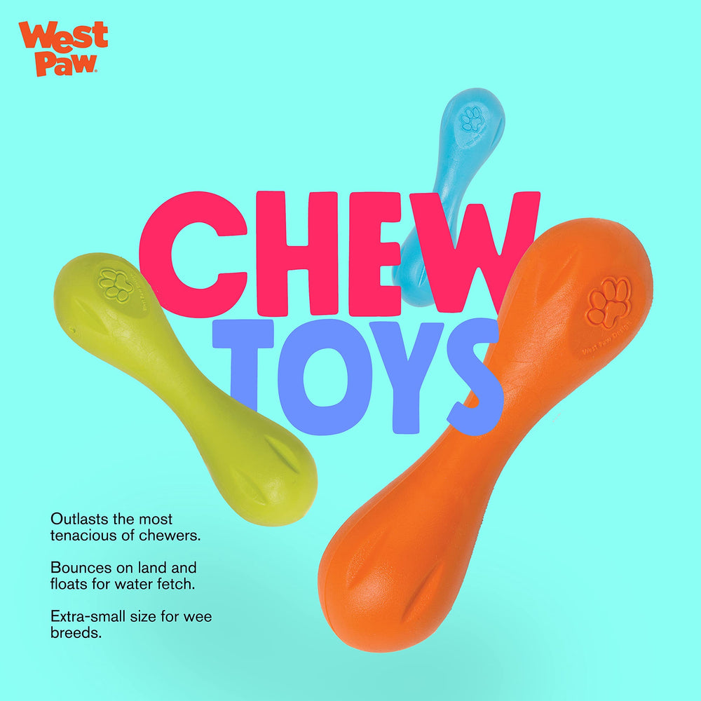 WEST PAW Zogoflex Hurley, material reciclable para juguetes sostenibles.