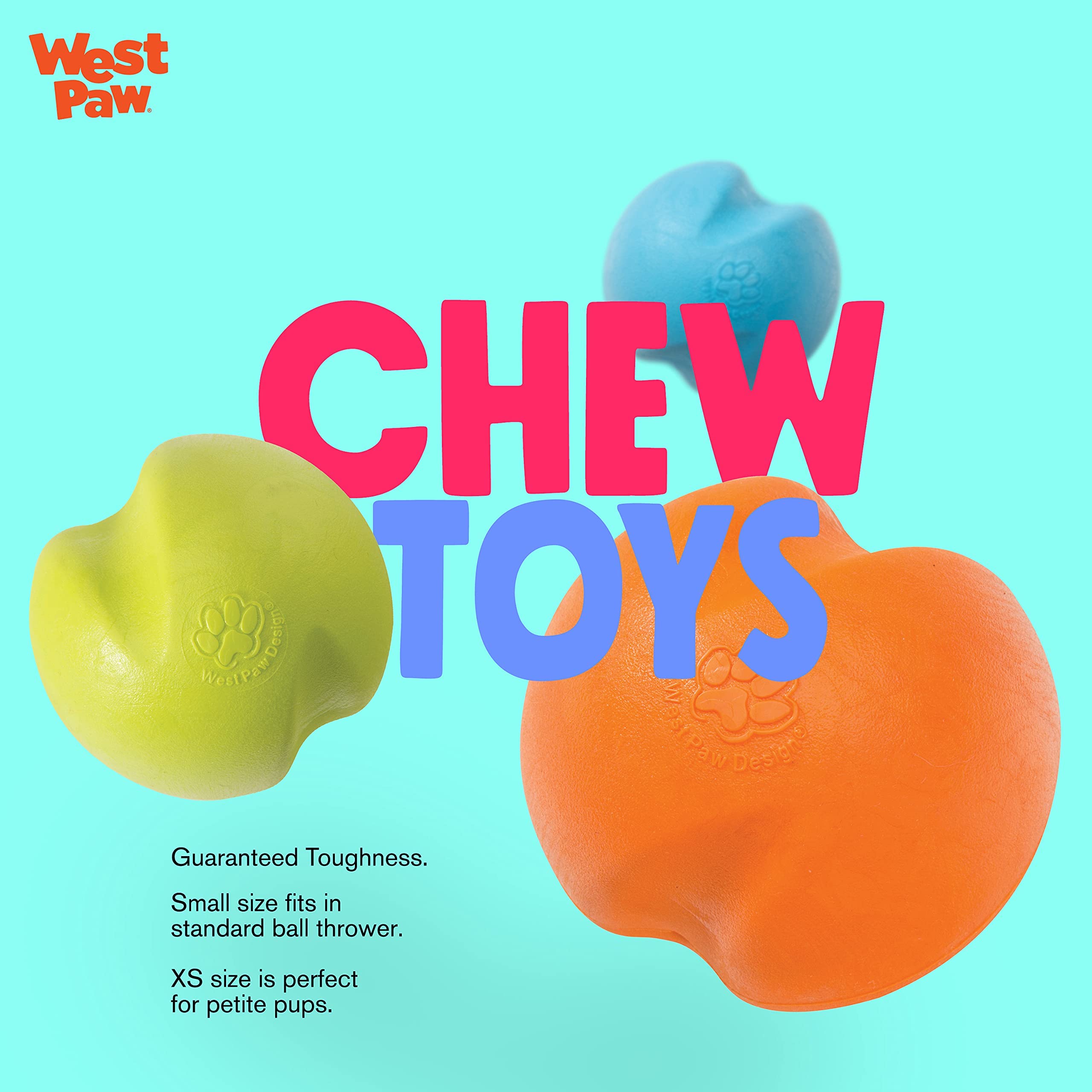 West Paw Zogoflex Jive Ball libre de látex para perros sensibles