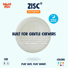 West Paw Zogoflex Zisc disco flotante de 6.5 pulgadas, perfecto para agua y playa.