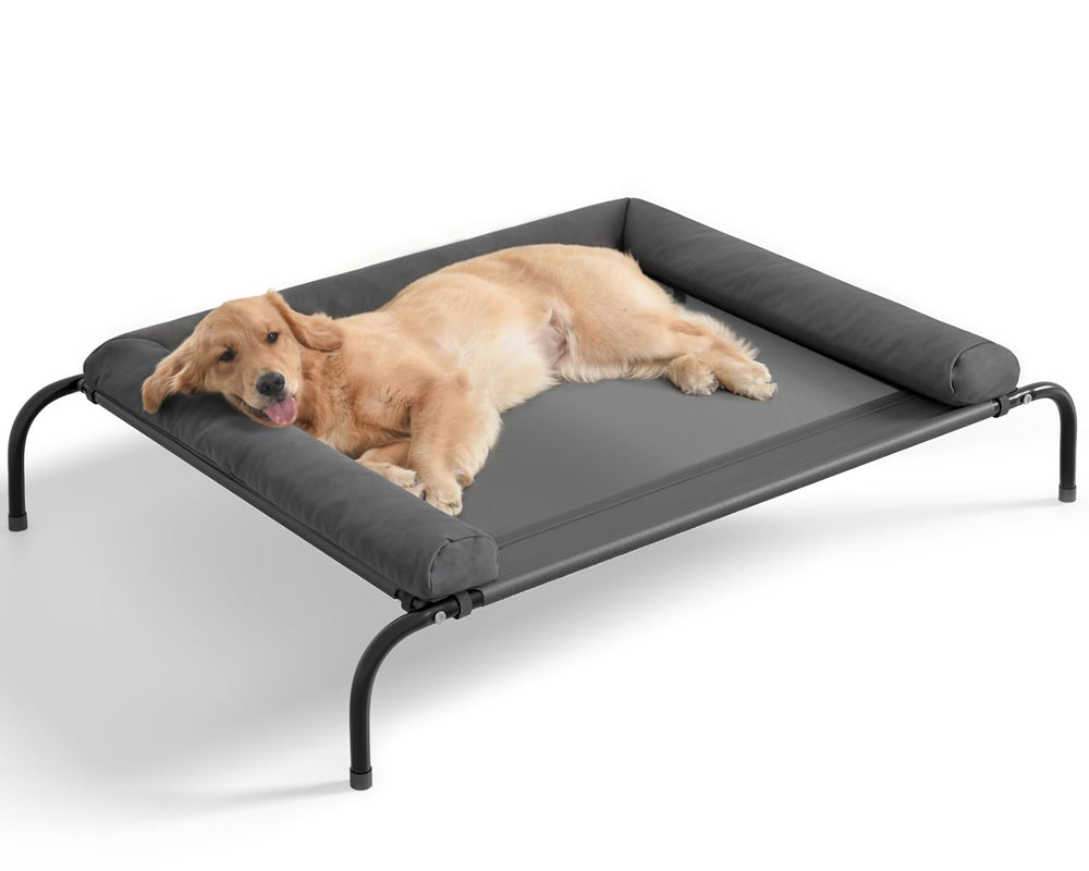 WESTERN HOME cama para perro elevada y aireada, ideal para interior y exterior.