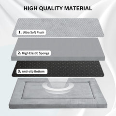 Western Home cama con espuma de alta resiliencia, soporte estable para dormir.