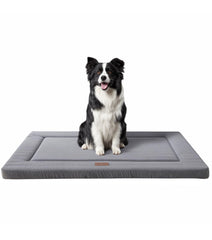 Western Home cama para perros en jaula: vista general para descanso cómodo.