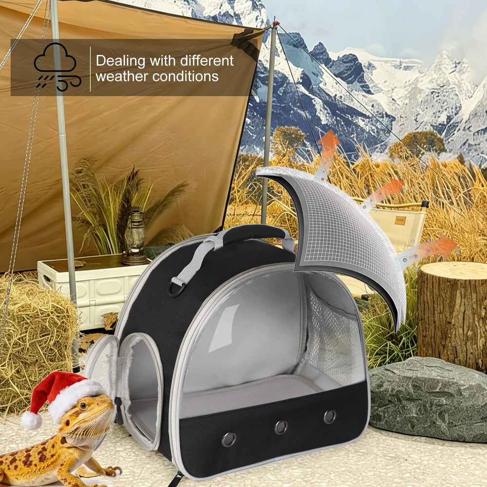 WEVONIGU sac voyage petits animaux: espace suffisant pour deux compagnons.