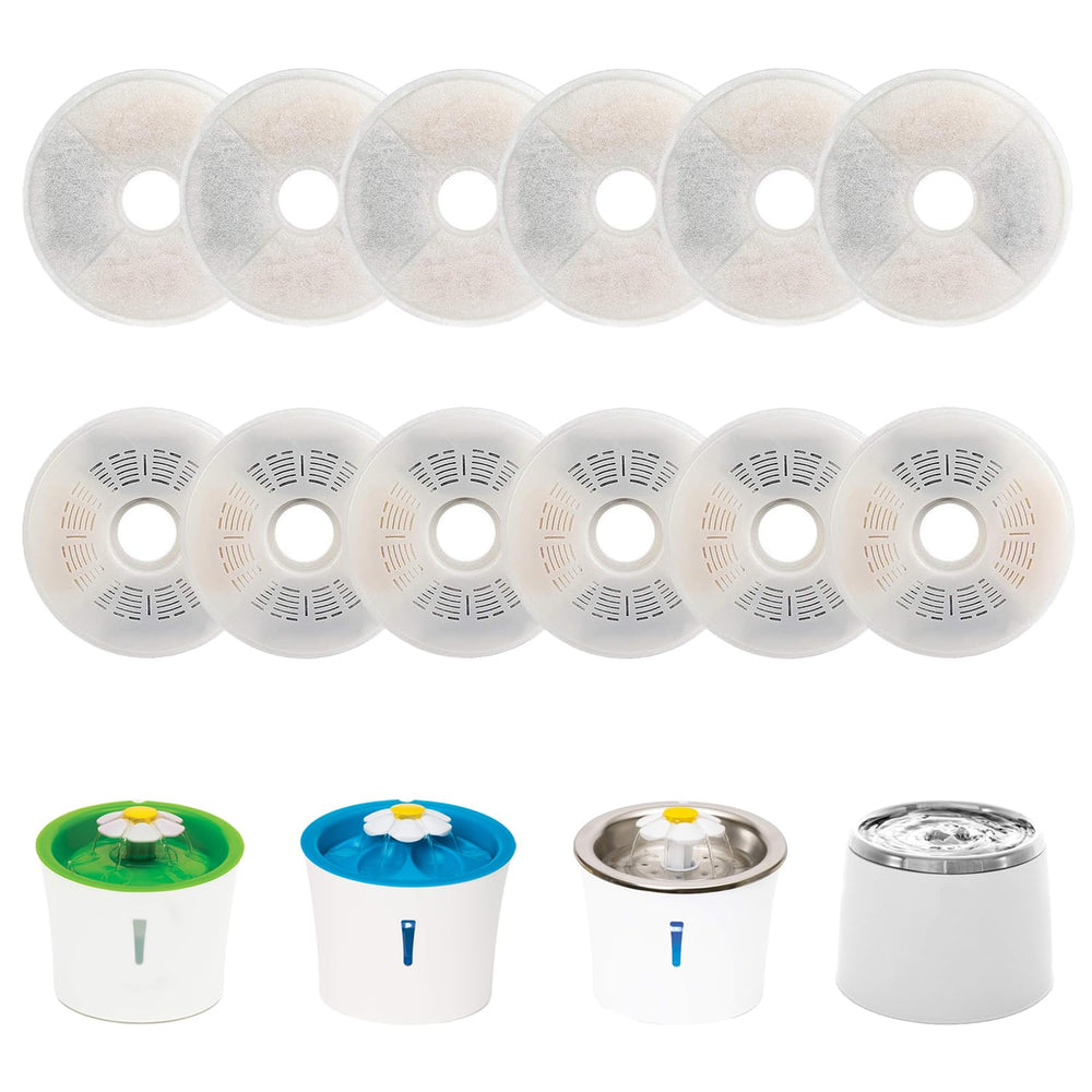 WEZEBEL filtro-bebedero-catit-flor: material de filtración para agua limpia