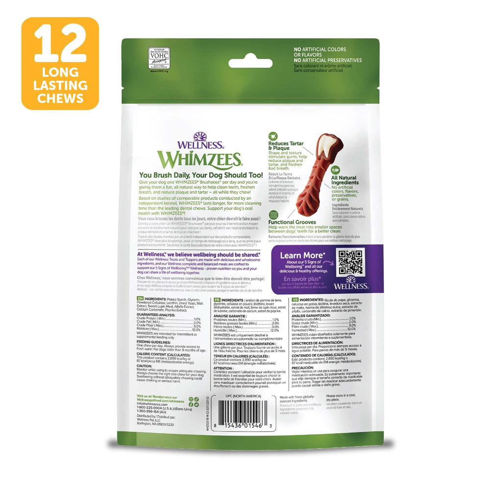 Whimzees Brushzees: recomendado por veterinarios con sello VOHC