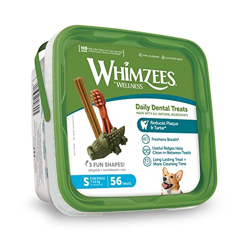 Whimzees cepillo dental: forma de cepillo para uso diario en perros.