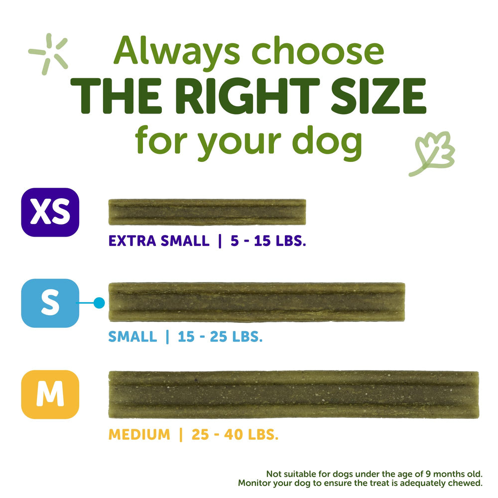 Label highlights natural ingredients and minerals in Whimzees Freshzees.