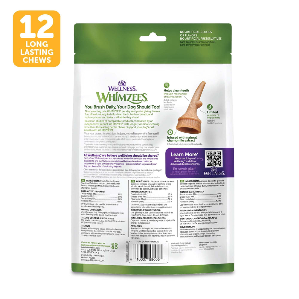 Whimzees Wellness Antler Occupy peut aider à instaurer une routine dentaire ludique.
