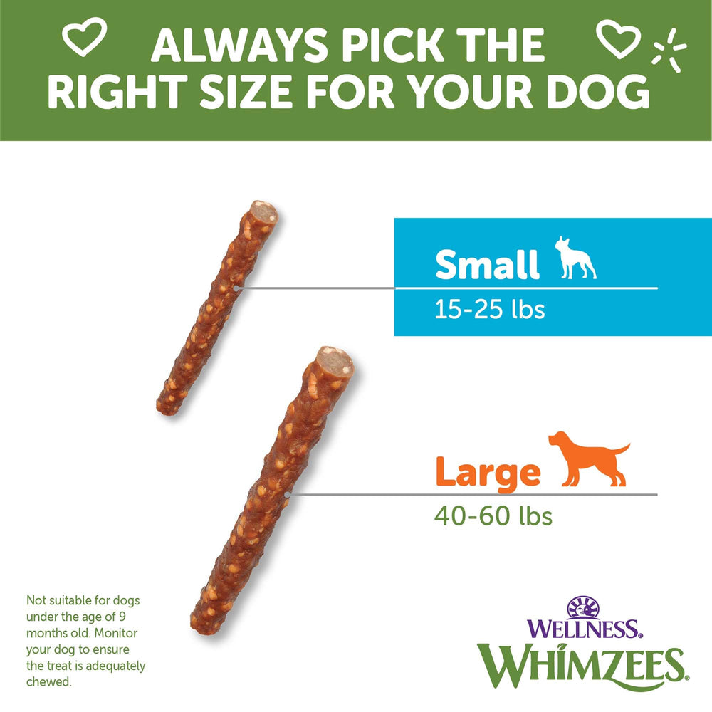 Control de placa con Whimzees Wellness para perro pequeño