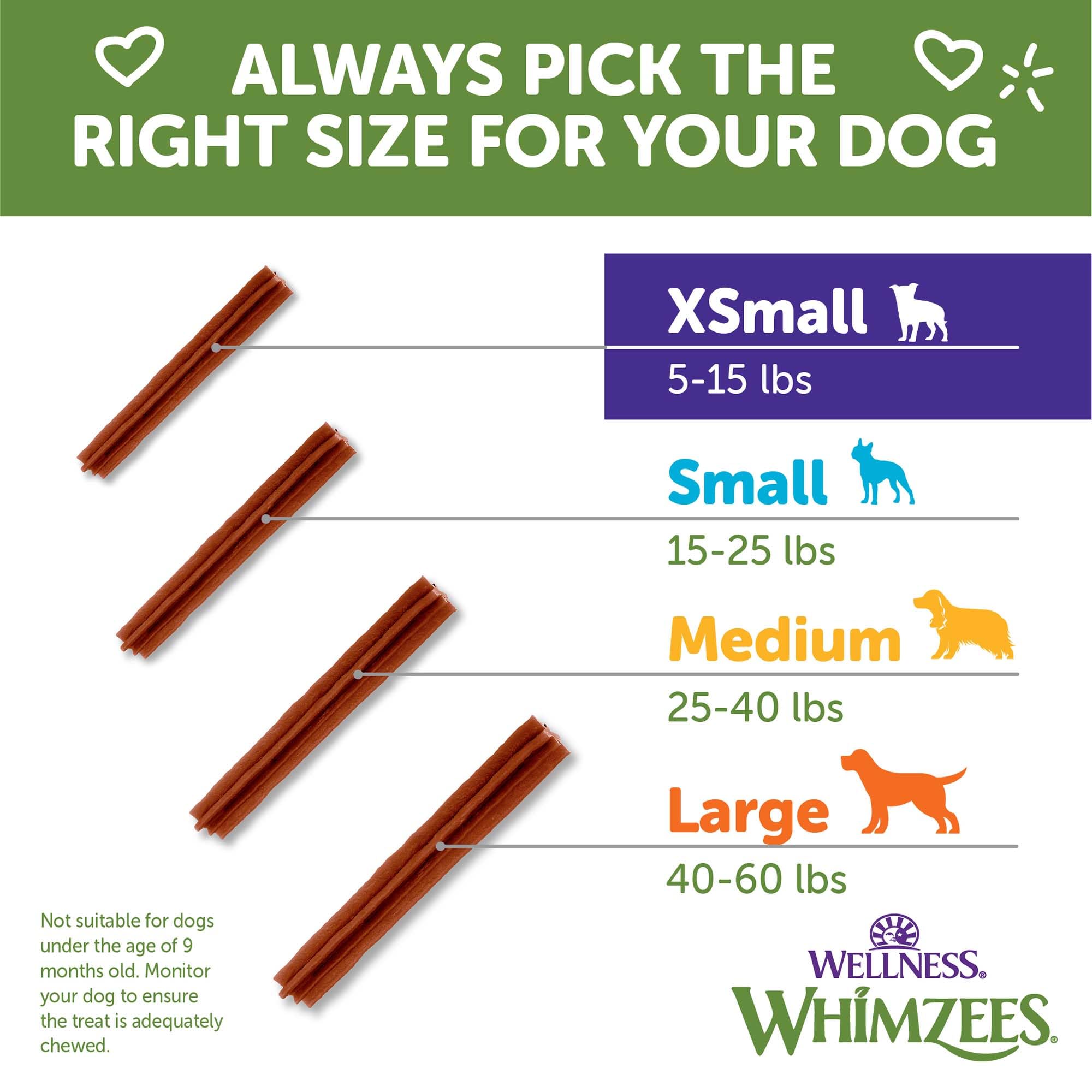 Whimzees Wellness Stix: apto para perros pequeños